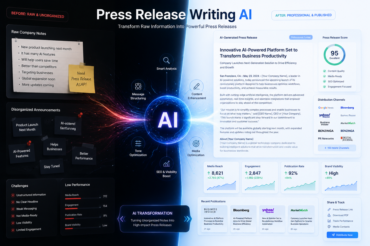 Press Release Writing AI