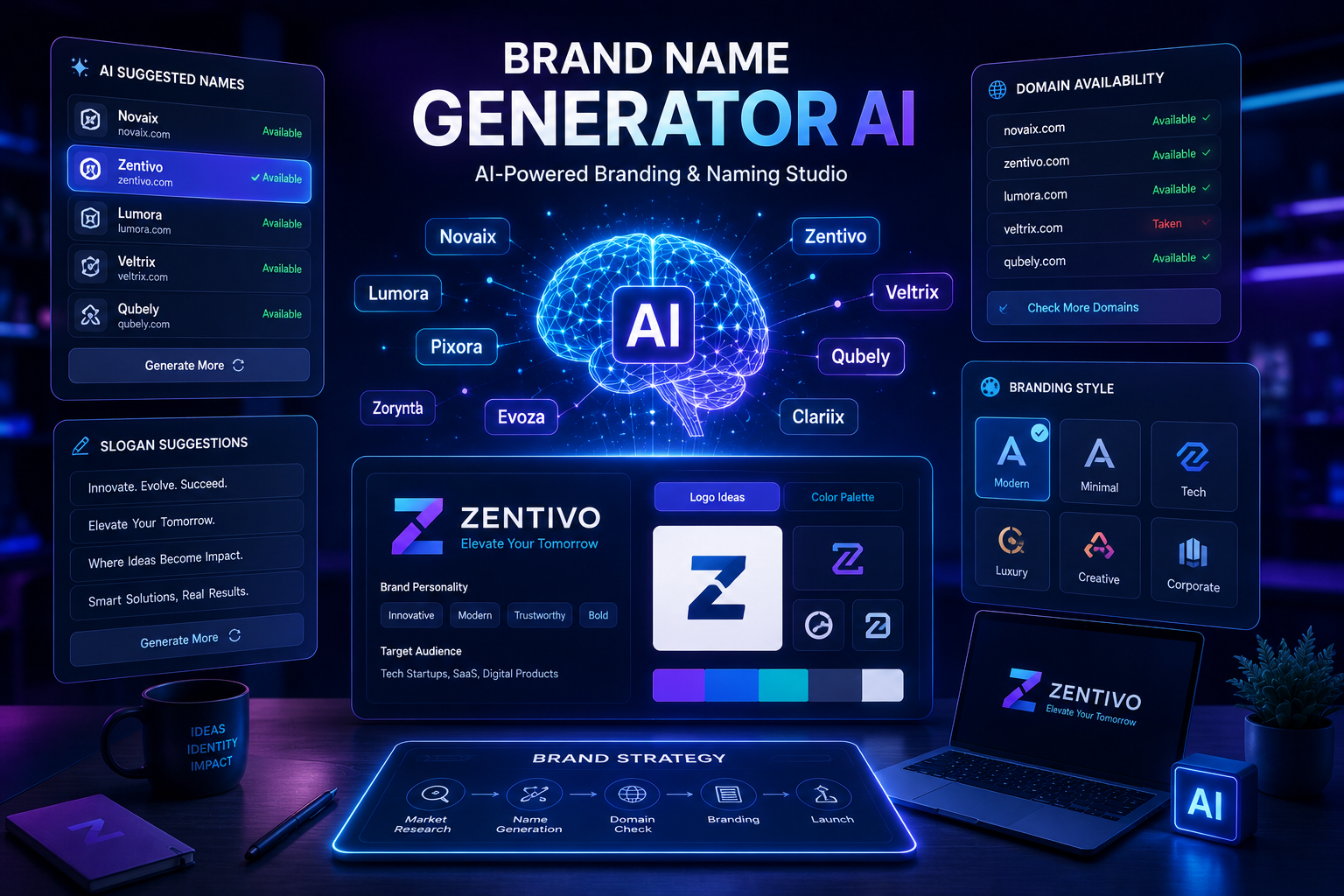 Brand Name Generator AI