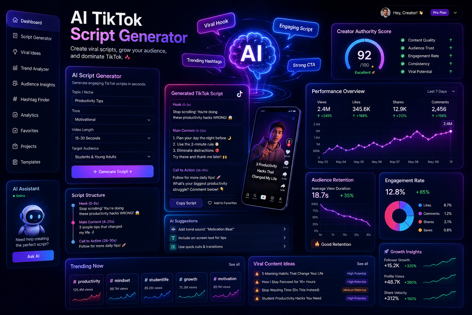 TikTok Script AI
